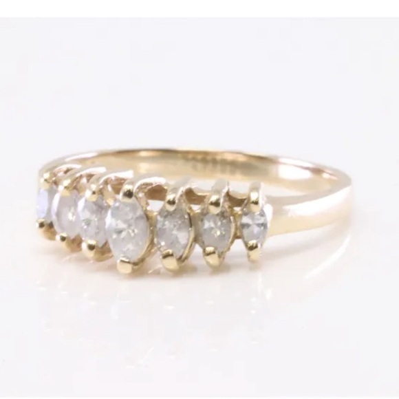 Marquise Diamond Ring 14Kt. - Picture 3 of 4